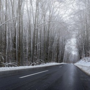 Téli országút - Bükkszentkereszt